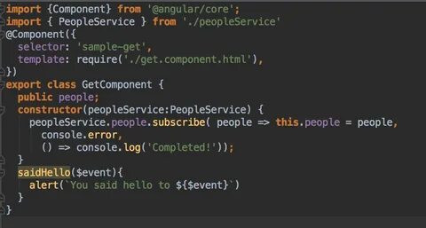Get component