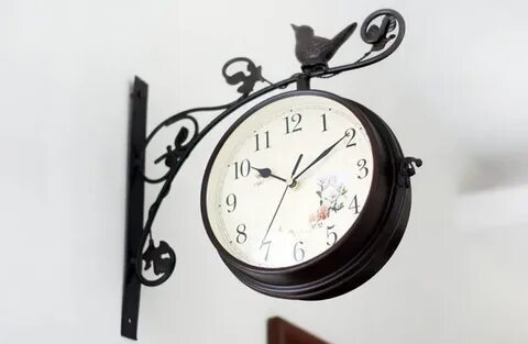 Clock hangs