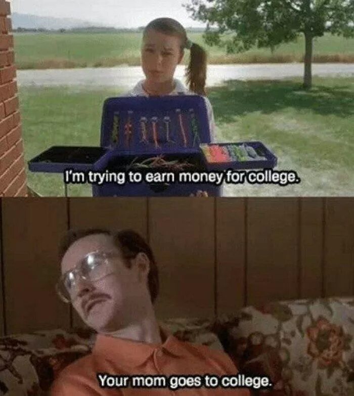 He goes to college. Наполеон Динамит прикол. Napoleon Dynamite meme.