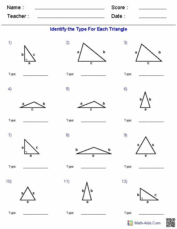 Make triangles. Triangle worksheet. types of triangles. kinds of triangle. names of triangles.