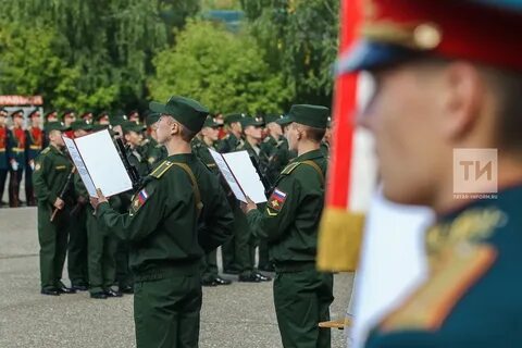 Присяга в казанском танковом училище
