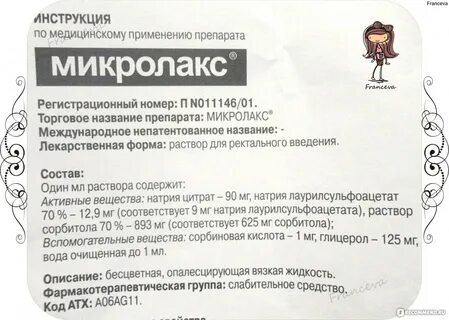 Клизма микролакс инструкция по применению отзывы