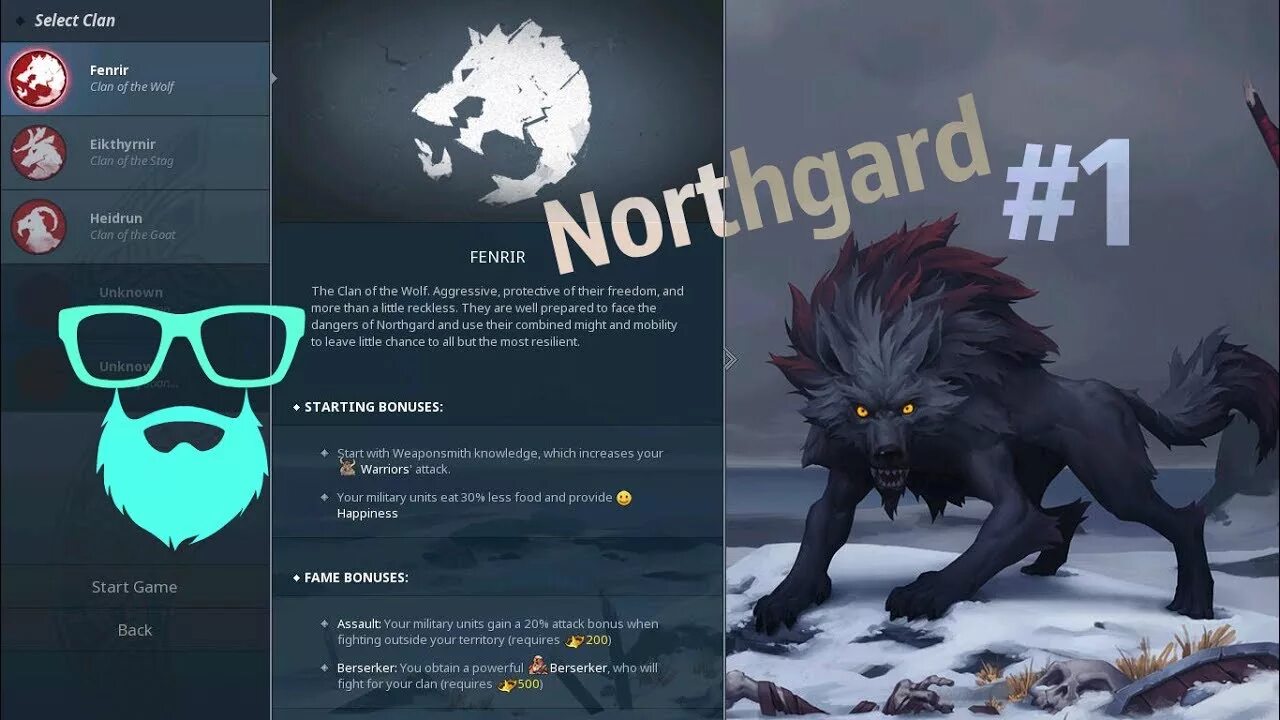 Клан волка 4 читать. Клан Волков Northgard. Волк Northgard. Northgard Фенрир. Стратегия клан волка.