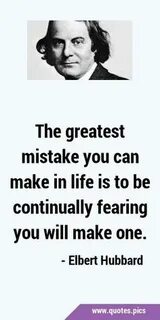Greatest mistake