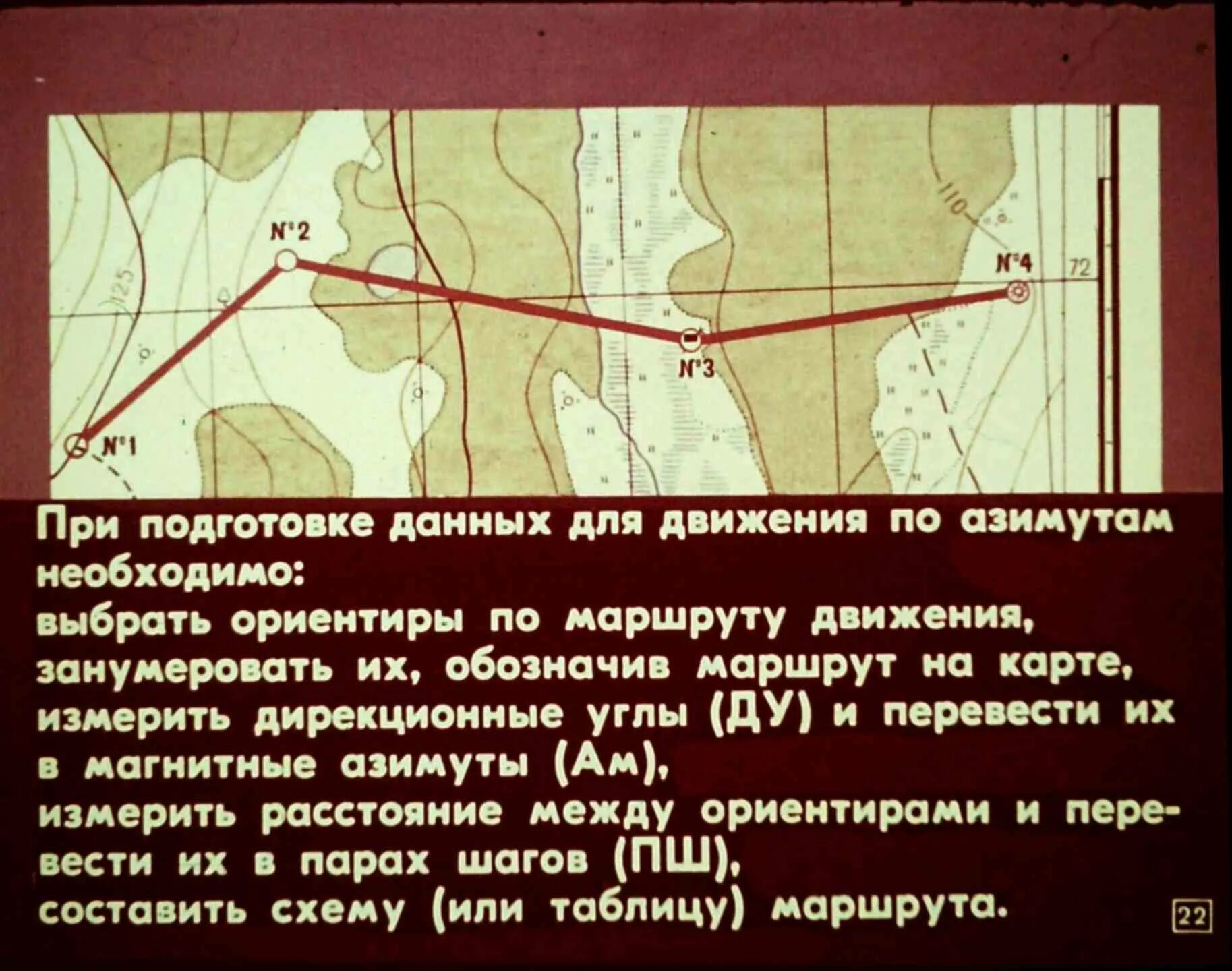 Каждый участок маршрута. Схема движения по азимуту. Подготовка данных для движения по азимуту. Схема движения по азимуту Военная топография. Составление схемы для движения по азимуту.