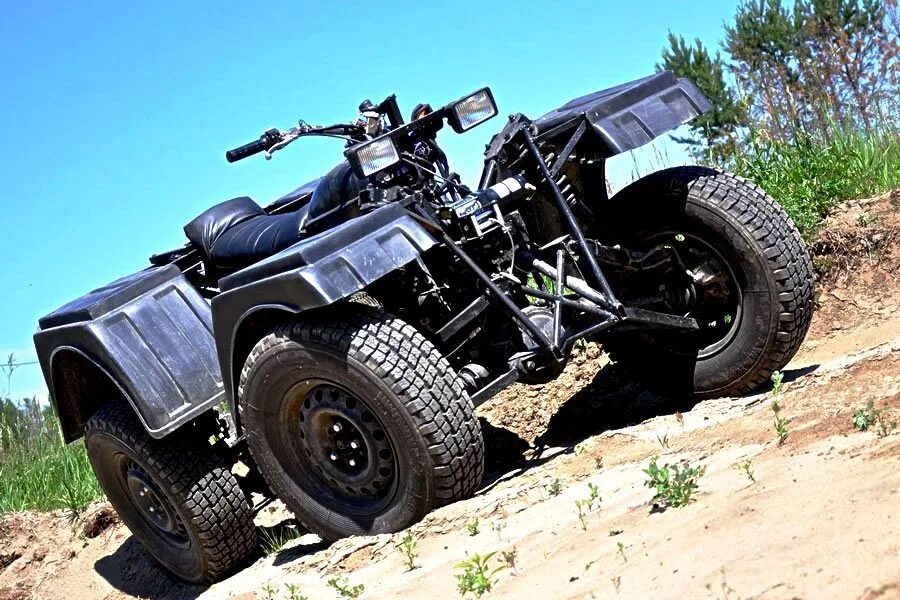 квадроцикл из мотоцикла урал 4х4. самоделки квадроцикл ram.