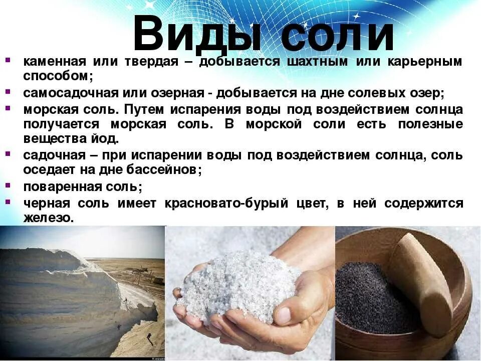 Какую соль используют в пищу. Виды соли. виды соли пищевой. какая бывает соль виды соли. виды поваренной соли.