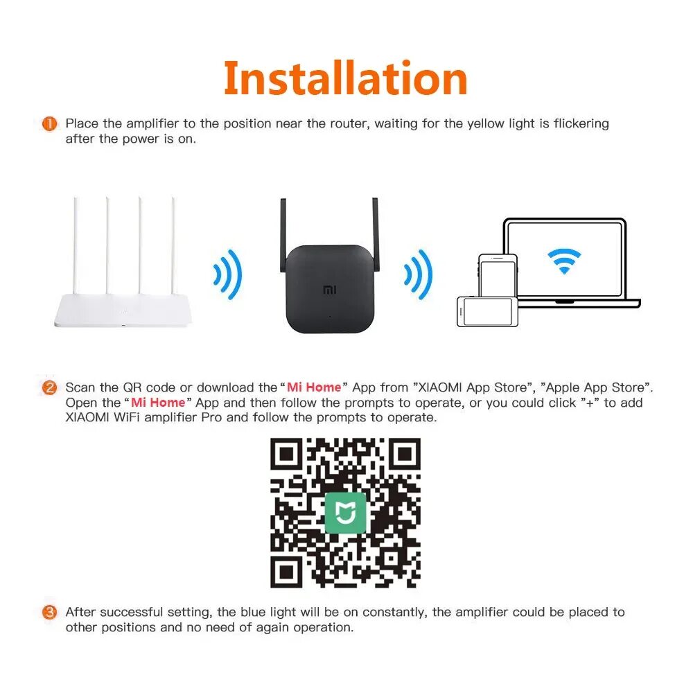 Как подключить усилитель роутера xiaomi