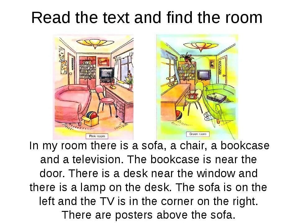 There are four rooms in the house. Описание комнаты на английском. There is there are описание комнаты. Картинка комнаты для описания. There is there are картинки для описания.