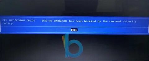 Sbat self check failed security policy violation