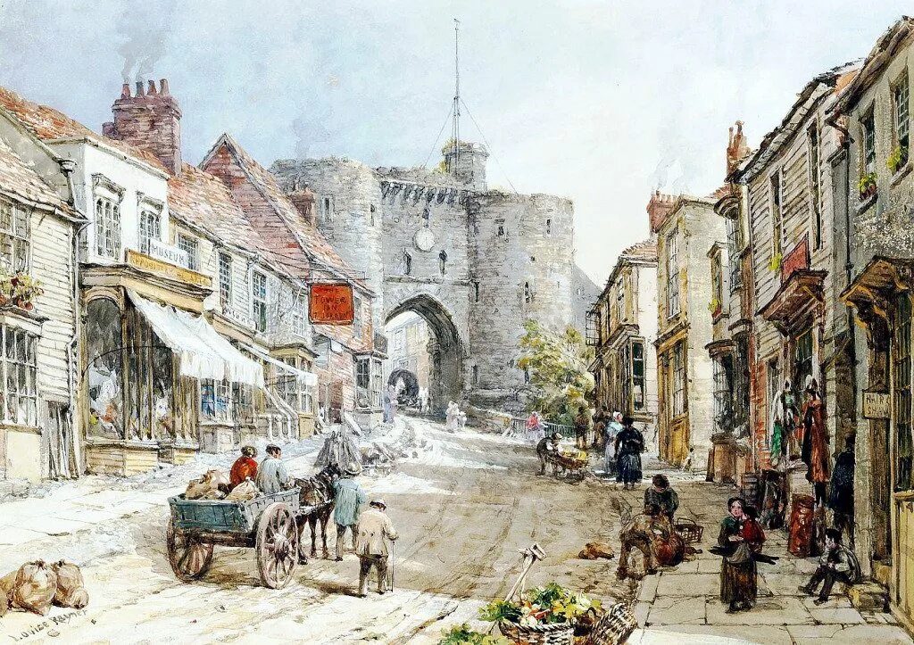 Старинные картины. Луиза Ингрем Рэйнер (1832-1924), английская. Луиза Ингрем Рэйнер картины. Луиза Ингрем Рэйнер “старый Лондон”. Города 16-17 веков Луиза Рэйнер.