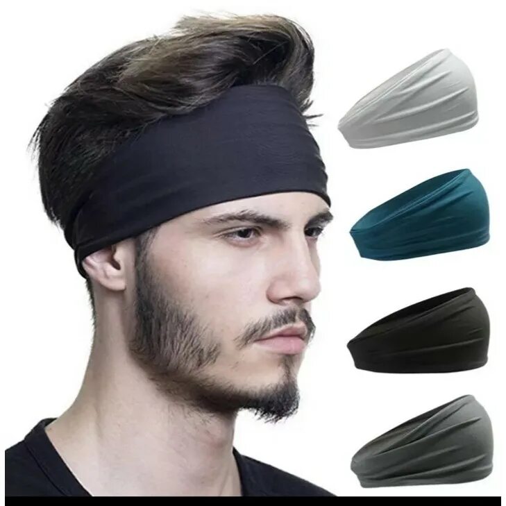Бандана на голову мужская. Повязка на лоб мужская. Повязка для волос мужская. Повязка для длинных волос мужская. Head band.