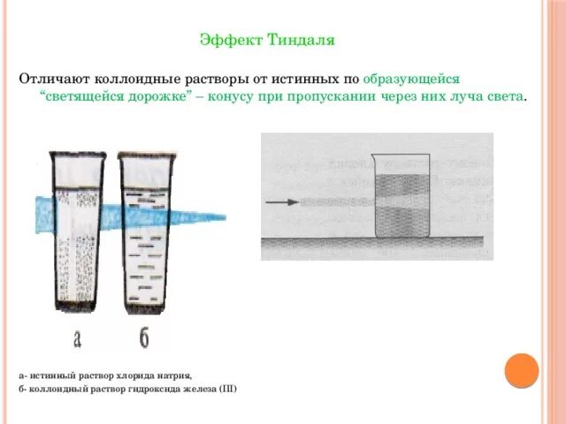 Чем отличается раствор. Эффект тиндаля в дисперсных системах. эффект тиндаля в коллоидных растворах. эффект тиндаля в истинном растворе. истинный раствор и коллоидные растворы.