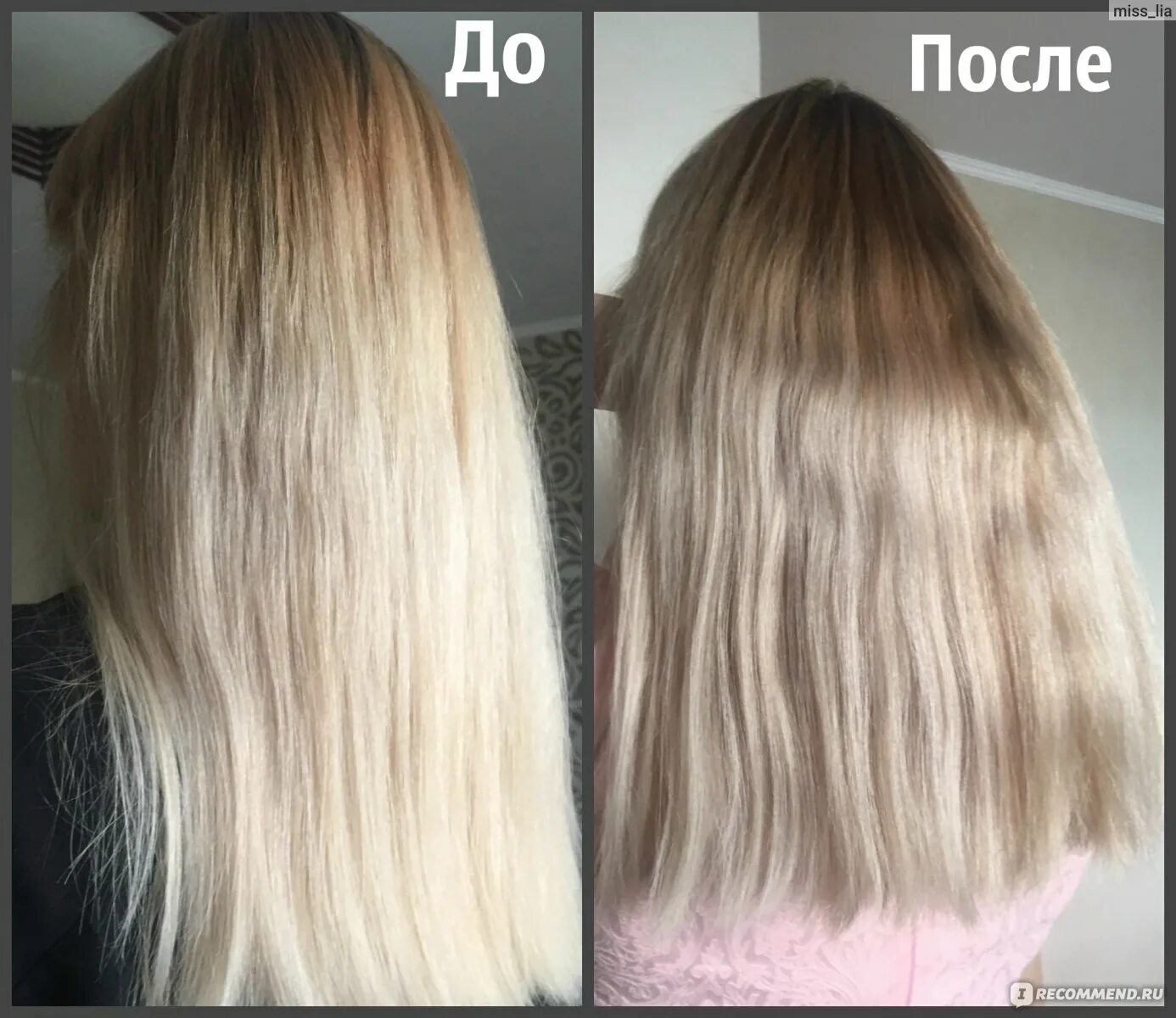 Блонд отзывы до и после Шампунь TRESemmé Violet Blonde Shine "Нейтрализация желтизны без бабушкиных фи
