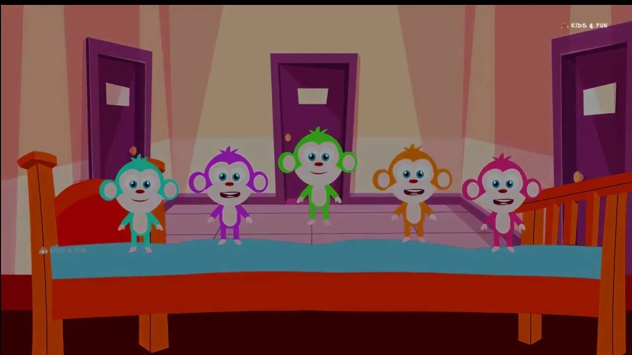 5 monkeys jumping on the bed. Щенячий патруль five little jumping on the bed. #five little #chipmunks #jumping on the bed. little baby monkey learn colors with finger family song. five little monkeys song  hooplakidz nursery rhymes &amp; kids songs.