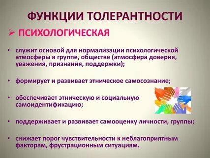 Принцип толерантности в межнациональных отношениях означает