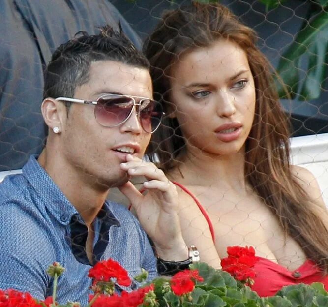 Irina Shayk and Cristiano Ronaldo.