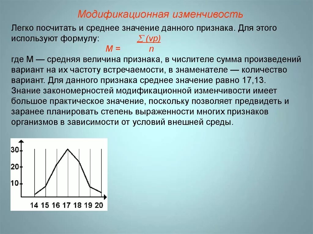 Каким свойством характеризуется модификационная изменчивость. Вариационный ряд модификационной изменчивости. Вариационный ряд и вариационная кривая. Вариационный ряд изменчивости признака. На основании вариационного ряда строится вариационная кривая.