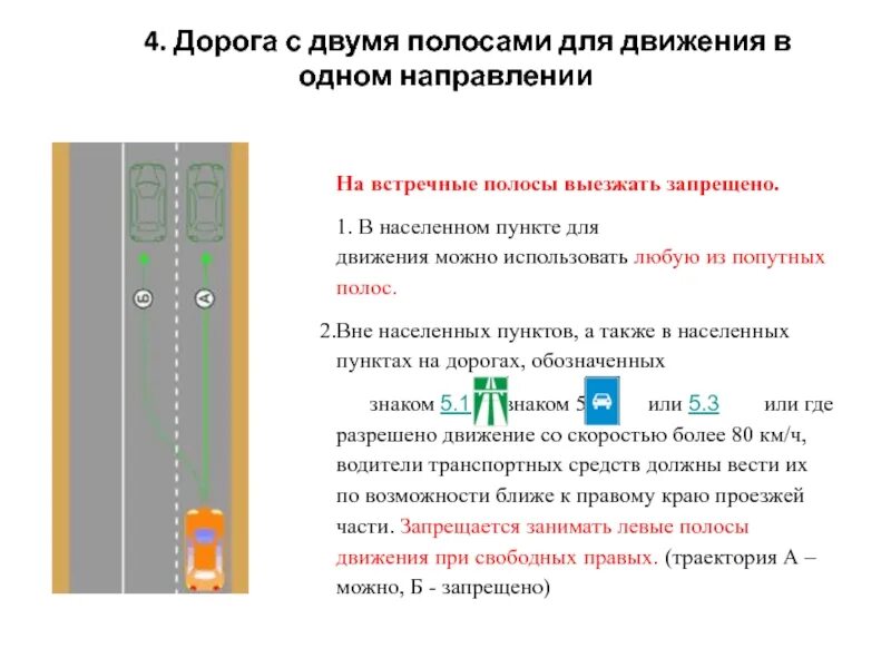 Дорога с двумя полосами движения. Дорога с двумя полосами движения в одном направлении. Полосы для движения в населенном пункте. Полоса попутного направления.