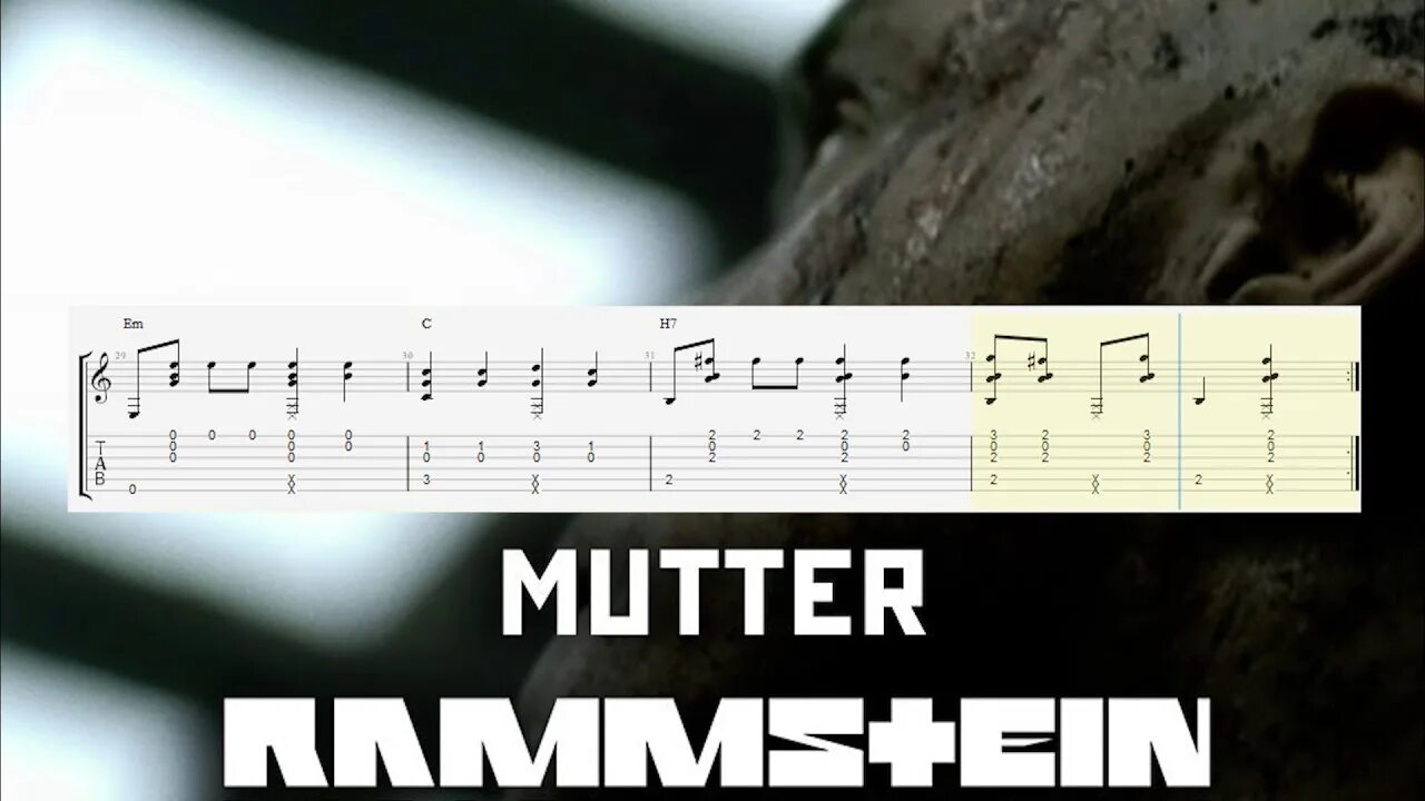 Mutter аккорды. Mutter табы. mutter rammstein табы для гитары. мутер на гитаре.