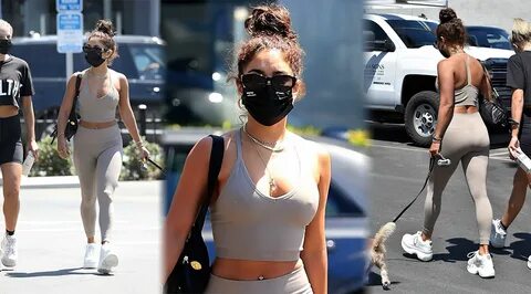 The Fappening Star Vanessa Hudgens brings her new Lamborghini to the gym in...