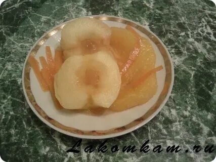 Как сделать яблоки в сиропе