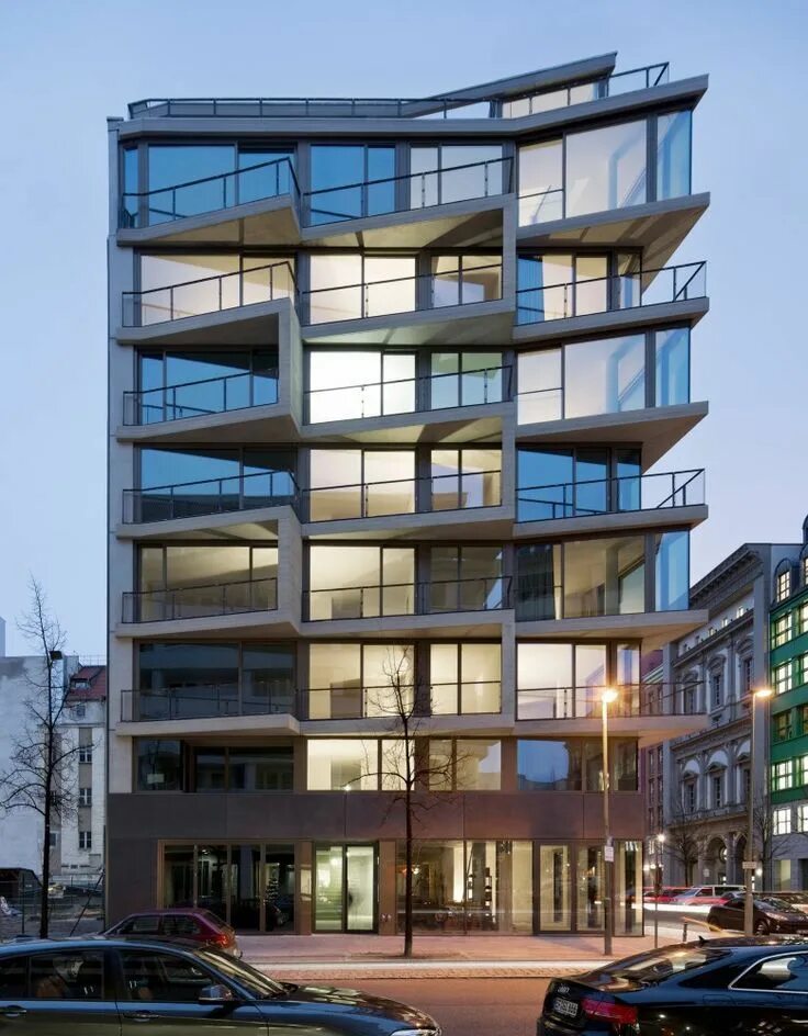 Жилой комплекс home © hamonic + masson & associés, comte vollenweider. Фасад многоэтажки. Среднеэтажная застройка в берлине. Современная архитектура жилых домов. Жилой комплекс izola social housing.