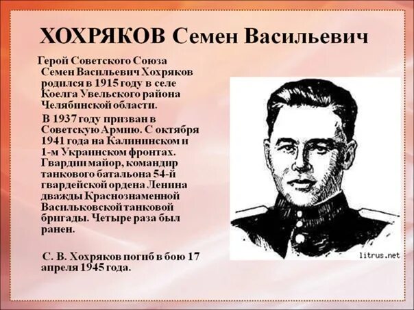 Семён хохряков танкист. Копейск у памятника хохрякова. Семён васильевич хохряков. Танкисты герои советского союза. Герои советского союза челябинска.