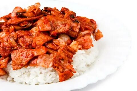 Жареная кимчи с курицей