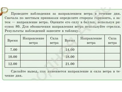 Наблюдение за температурой воздуха