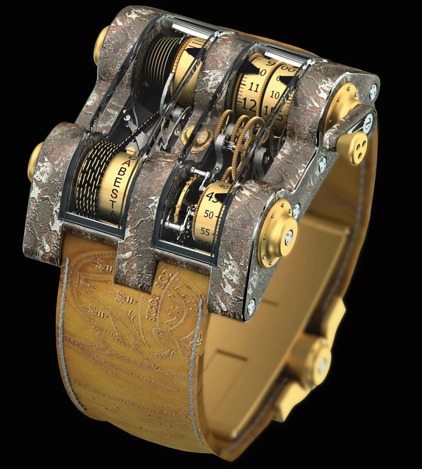 Romain Jerome Titanic DNA by Cabestan. Часы Cabestan. Romain Jerome Titanic watches. Необычные мужские часы.