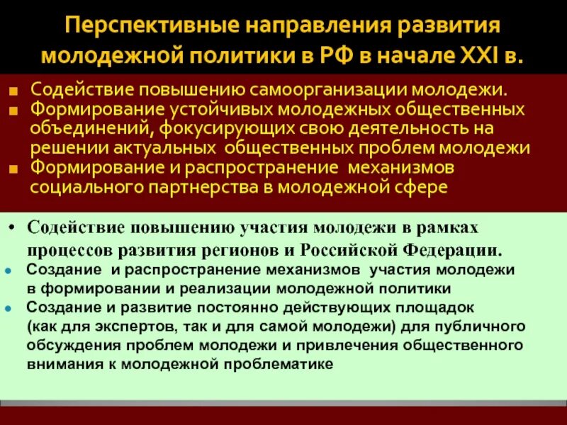 Формирование молодежной политики что это такое. Тенденции развития молодежи. Аспекты общественных объединений. Проблемы молодежной политики презентация. Направления деятельности молодежи