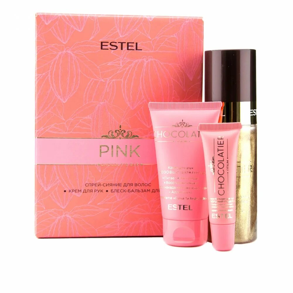 Наборы Estel chocolatier Pink. Набор favorites Estel chocolatier. Розовые волосы набор. Подарочные наборы Эстель для волос.