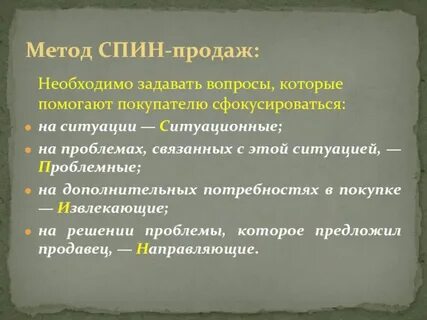 Методика спин