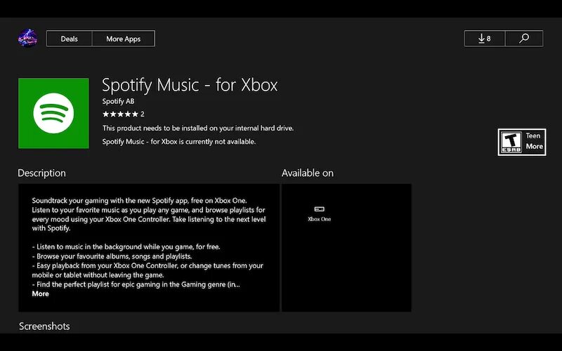 Spotify not available in your country. Available in spotify.