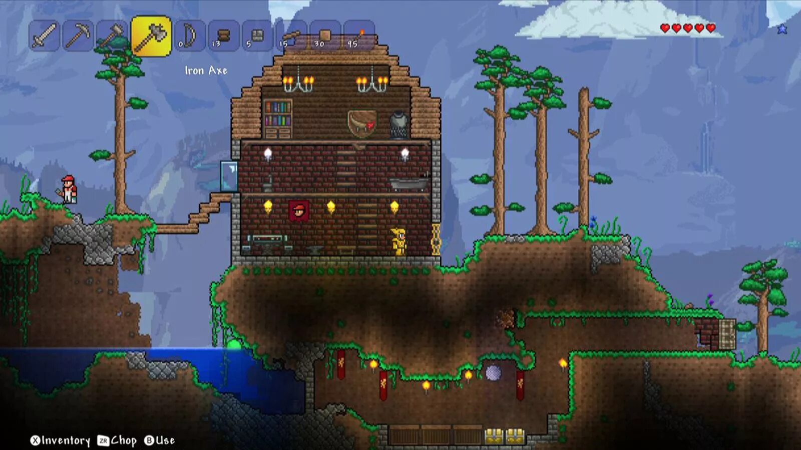 Игра террария играть. Terraria Wii u. Nintendo Wii u Terraria. Террария на Нинтендо Wii u. Планета террария.