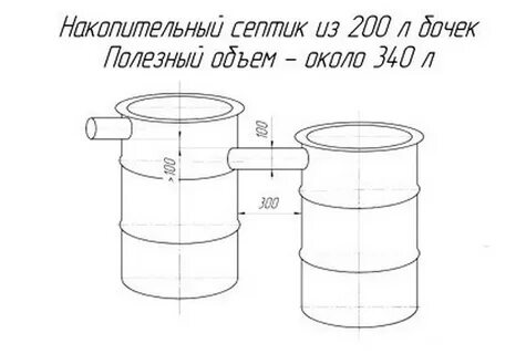 Септик своими руками из бочек