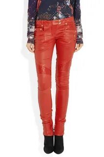 önce Kablo ağı Rezalet balmain red leather pants - alecgroysman.com.