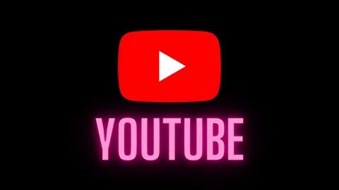Download Youtube Logo And Name In Neon Wallpaper | Wallpapers.com.