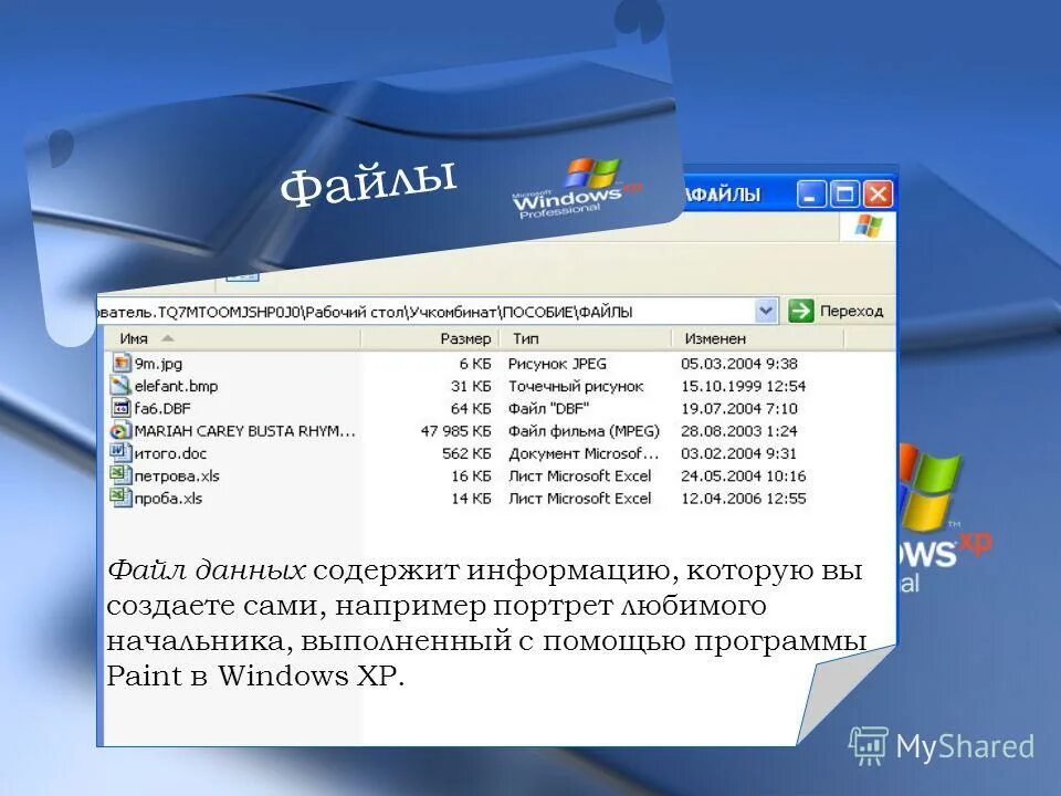 Файл содержащий данные необходимые. Утилиты ОС Windows. Файлы данных. Файл созданный с помощью программы приложения в виндовс. Windows XP приложения.