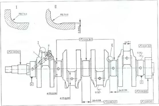 Коленвал ВАЗ 2105 чертеж. Коленчатый вал ВАЗ 2106 чертеж. Коленчатый вал ВАЗ 2101 чертеж. Коленвал МЕМЗ 968.