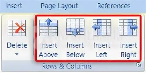 Insert the right