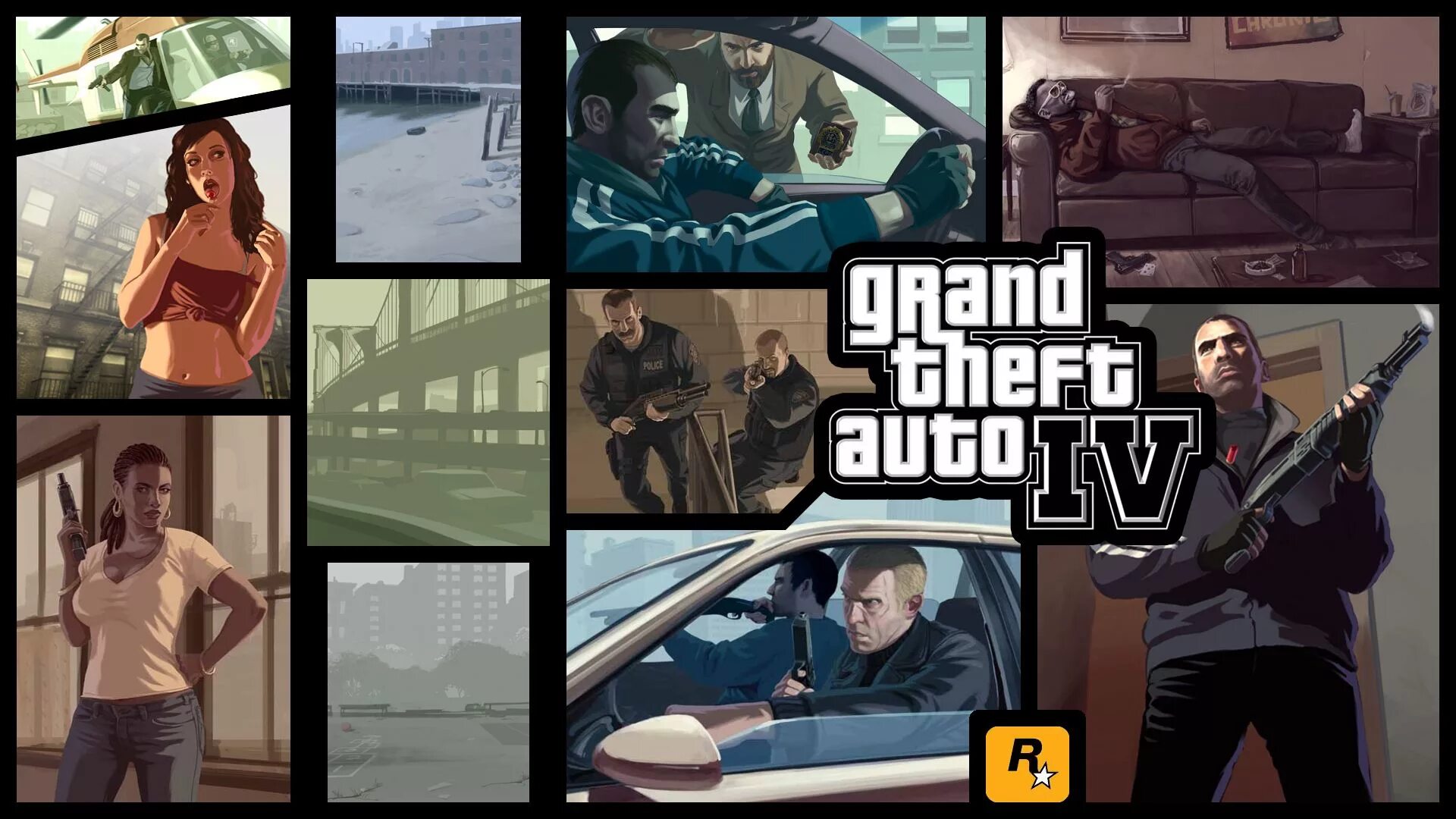 Connection theme from gta iv. Гта сан андреас нико беллик. гта 4 заставка. gta 4 обои. gta 4 постер.
