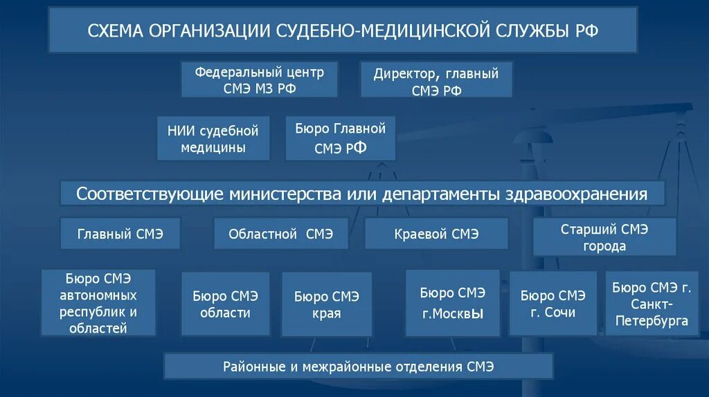 Судебные базы рф. Структура бюро судебно-медицинской экспертизы в РФ. Организационная структура бюро судебно-медицинской экспертизы. Структура подразделений бюро судебно-медицинской экспертизы. Схему-структуру судебно-медицинской службы.