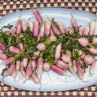 Жареная редиска