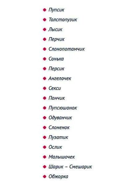 Неожиданные имена