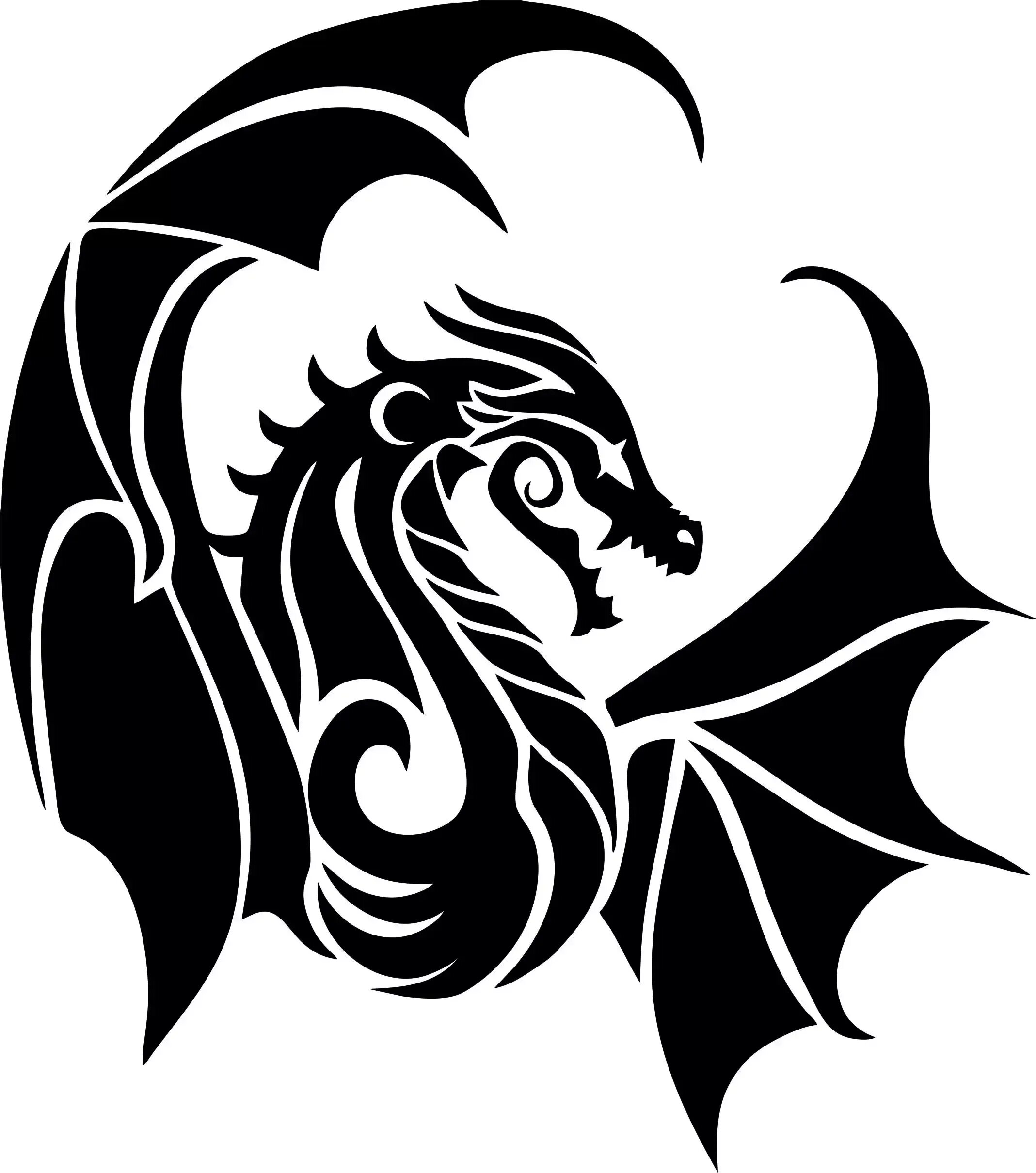 Дракон 2024 пнг. Дракон Draco вектор. Символ дракона тату. Стилизованное изображение дракона. Дракон черно белый.