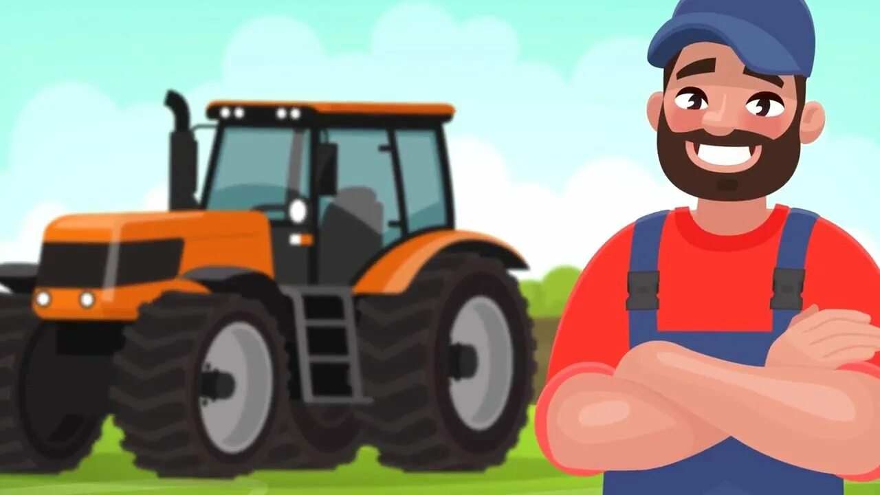 Картина трактора для детей. Рисуноктрактрасплугам. Тракторист для детей. Трактор работает для детей. Тракторист для детей.