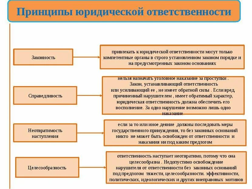 Общие принципы юридической ответственности