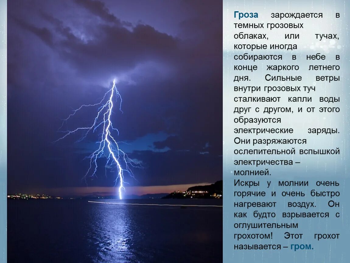 Предложение на слово гроза. Рассказ о явлении природы. Доклад о природных явлениях. Описание любого явления природы. Описание грозы.